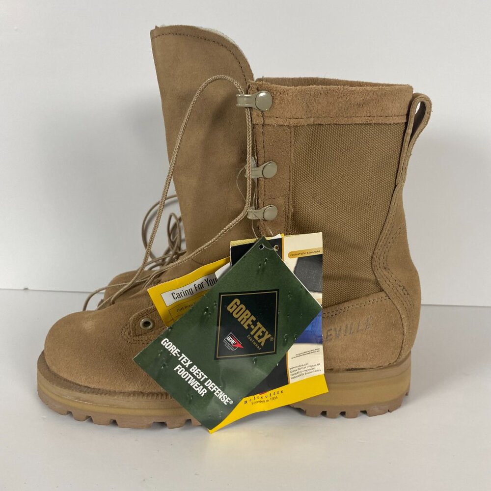 NWT Belleville Boots Gore-Tex 790A Men's Size 7.5 Military Combat Desert Tan